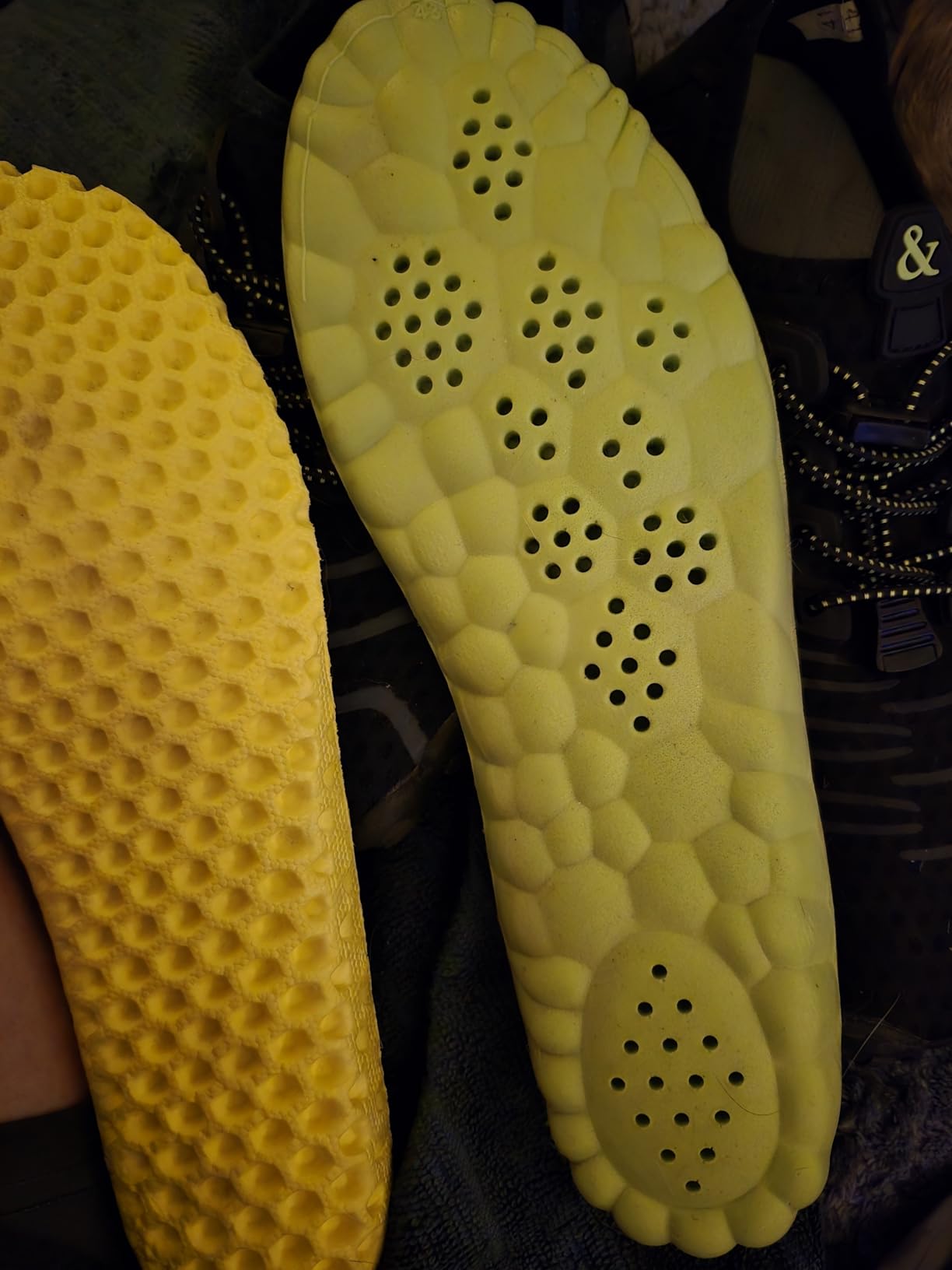 Ziitop water shoes being worn during creek activity showing water drainage and flexible movement through shallow water