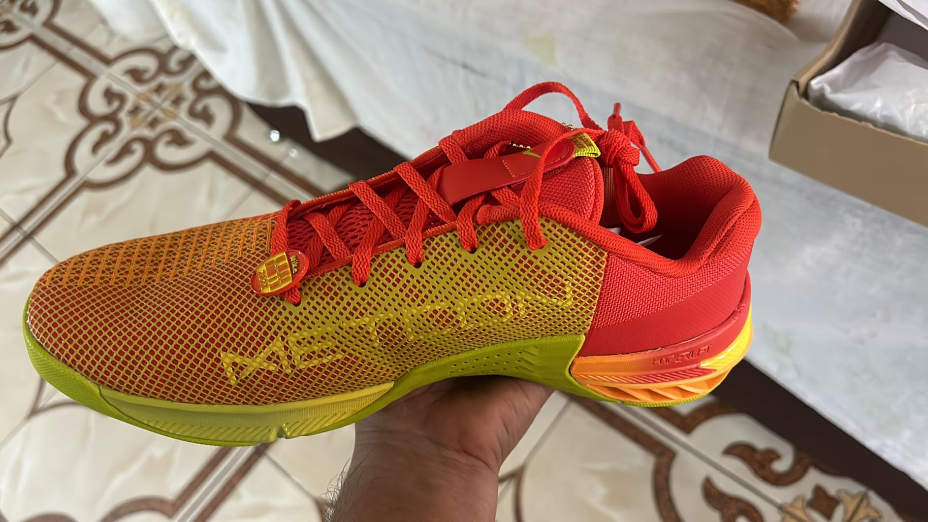 Nike Metcon 8 showing performance during CrossFit workout with lifting and dynamic movements