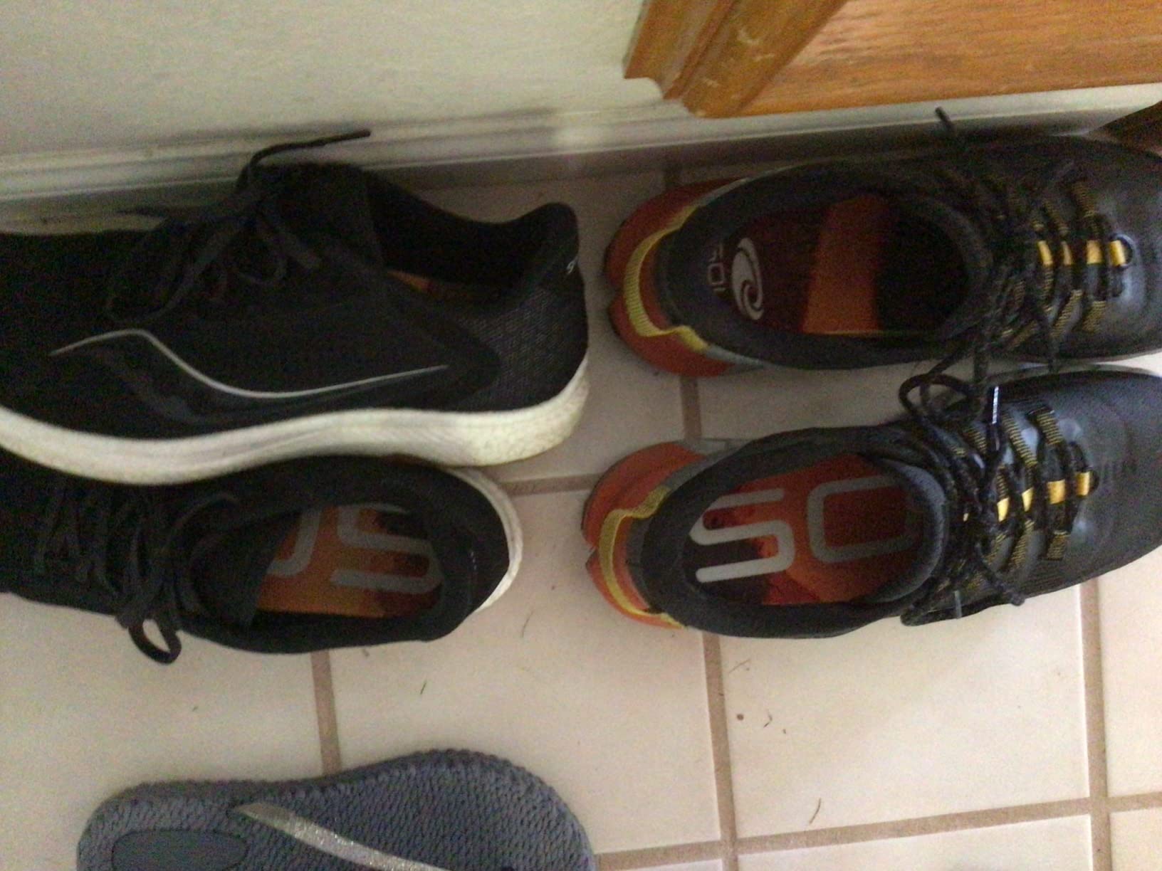 Long-term wear assessment of SOLE Performance Medium insoles showing cork structure after eight weeks daily use
