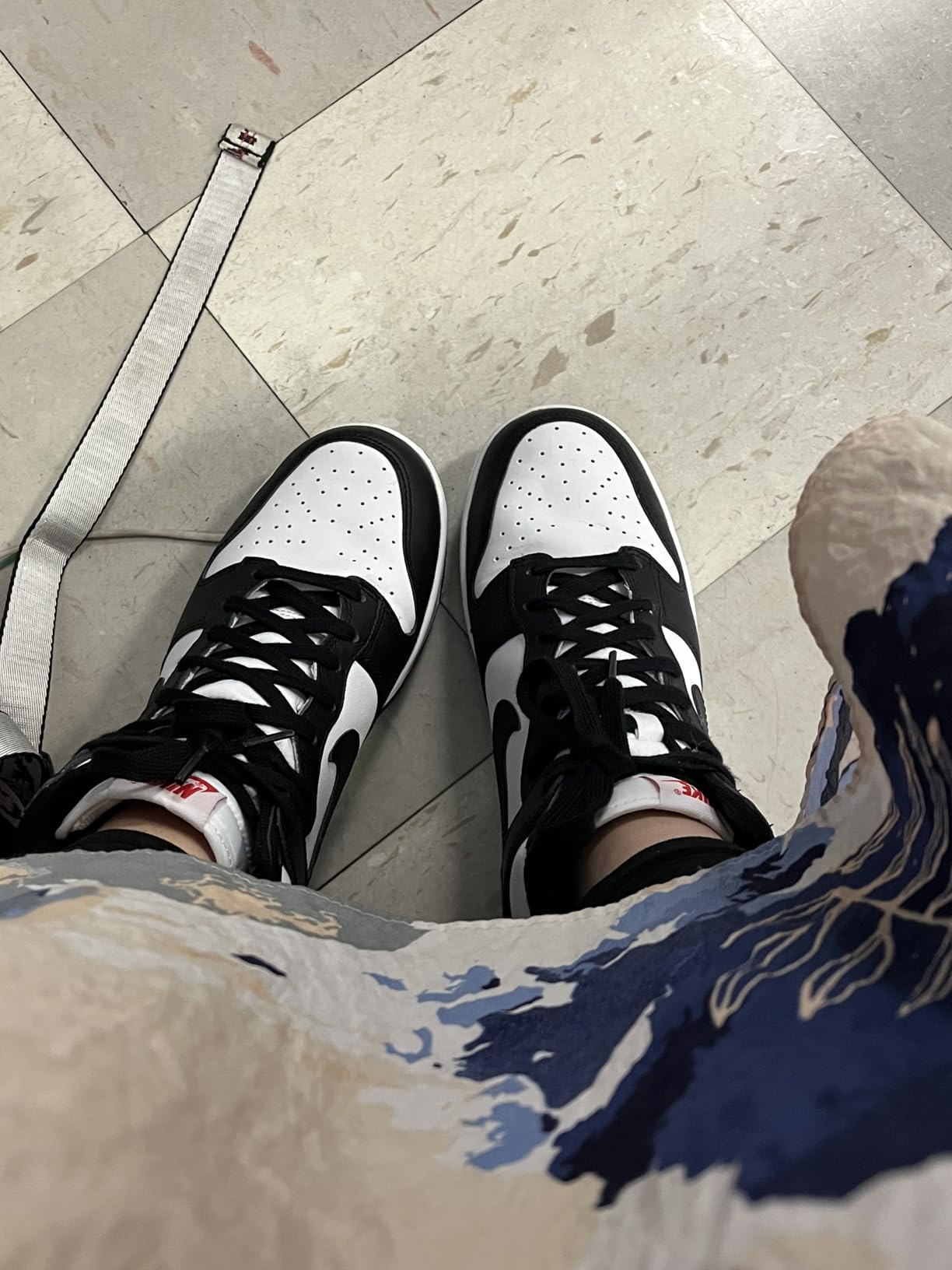 Nike Women's Dunk High white leather sneakers showing classic high-top silhouette