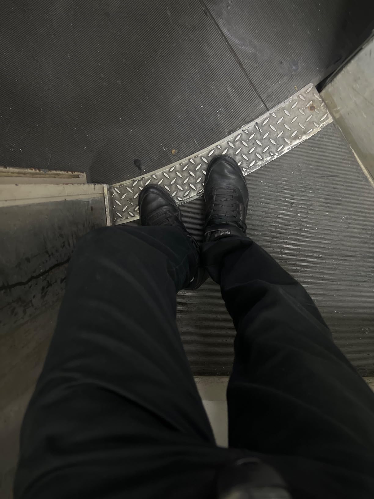 Reebok EX-O-FIT HI during gym workout showing stability and ankle support during training session