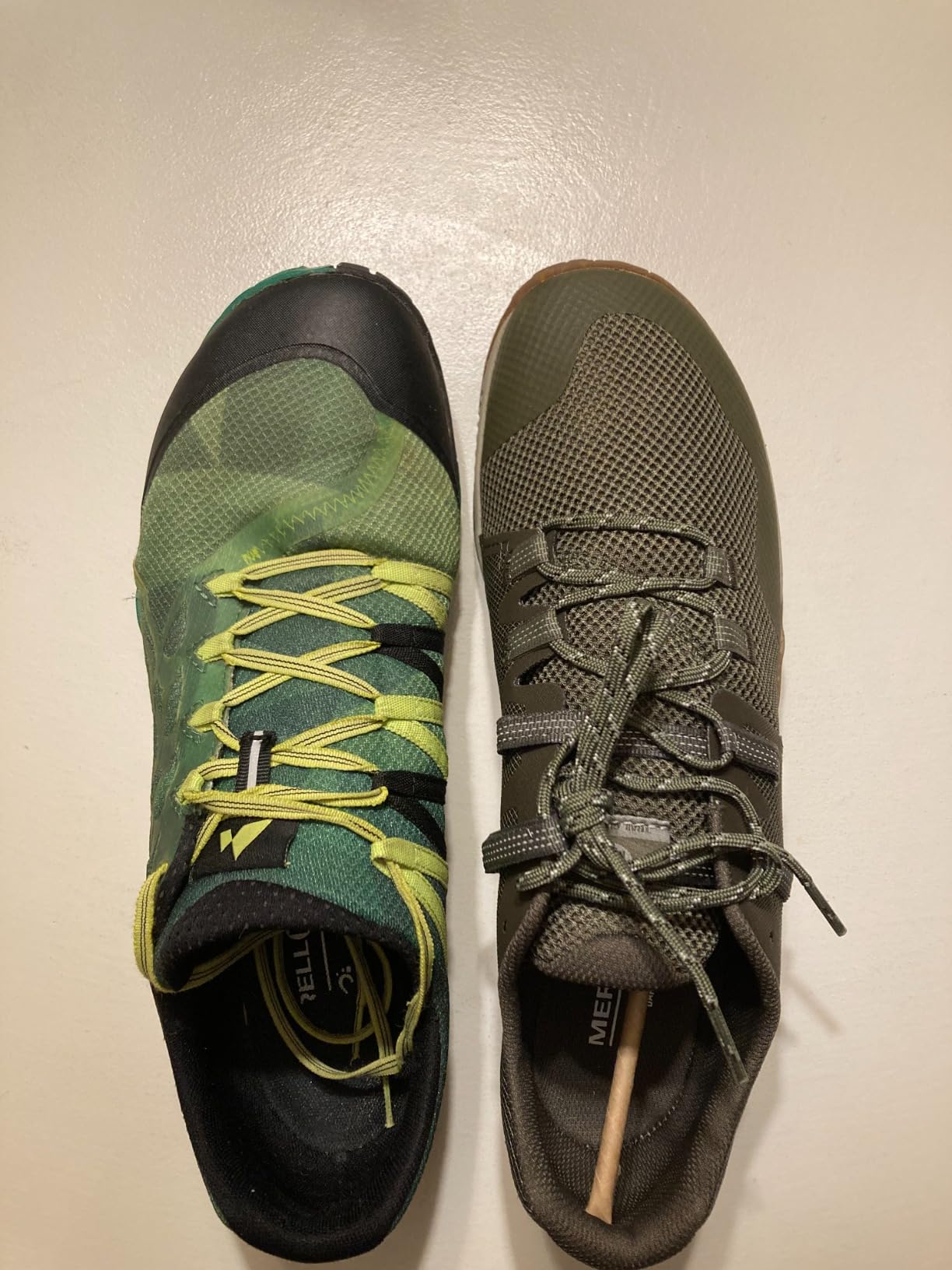 Merrell Trail Glove 6 in action on rocky New England trail terrain showing performance and traction