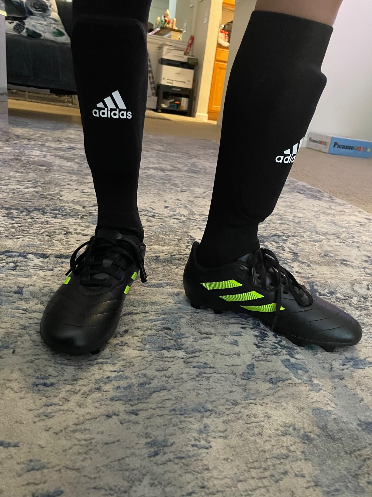 Adidas Goletto VII FG wear patterns after six weeks showing durability and stud condition