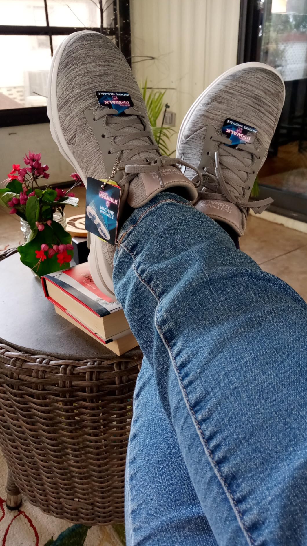 Skechers Go Walk 5-True wide width version showing accommodating toe box for wider feet