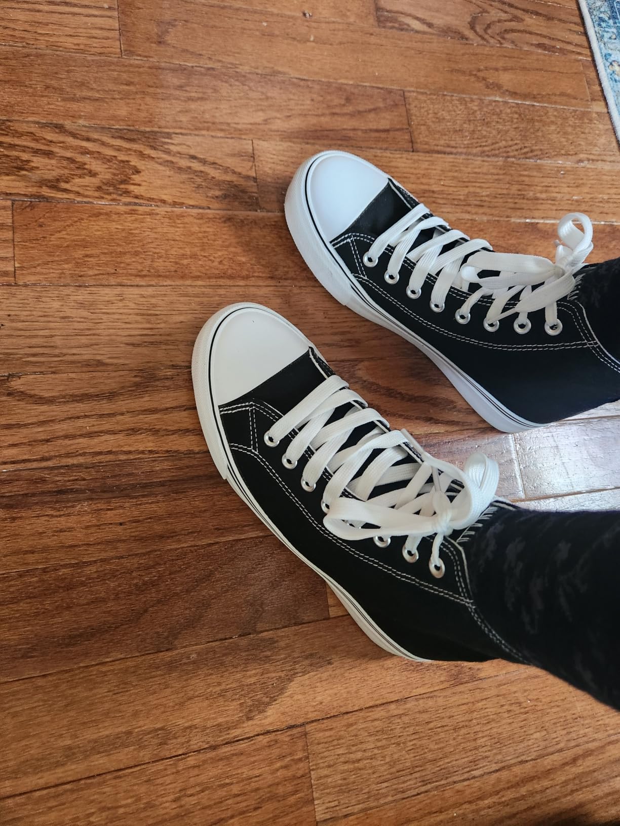 ZGR Women's High Top Canvas Sneakers showing overall construction quality and materials