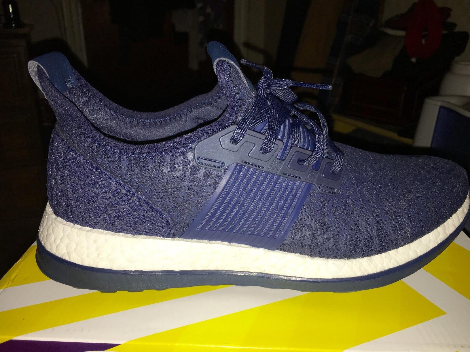 Adidas Pureboost ZG lifestyle wear showing the shoe's versatility for daily casual activities