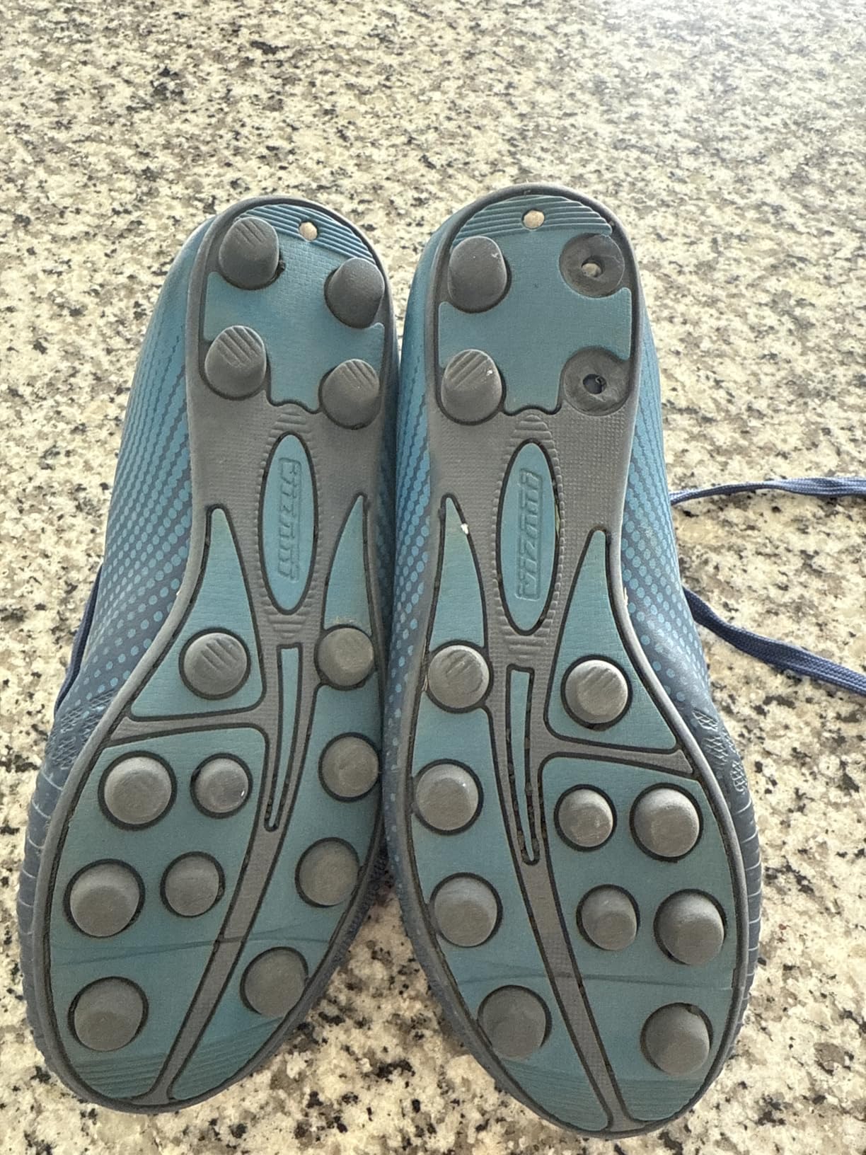 Example of broken stud on Vizari Stealth cleat showing heel stud durability concern after regular use