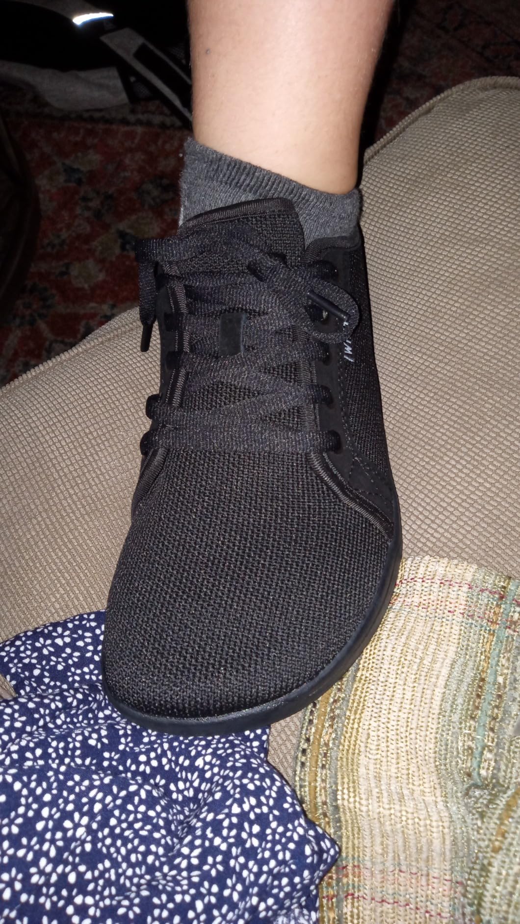 Final product shot of WHITIN Men's Wide Minimalist Barefoot Sneakers showing the complete design and construction