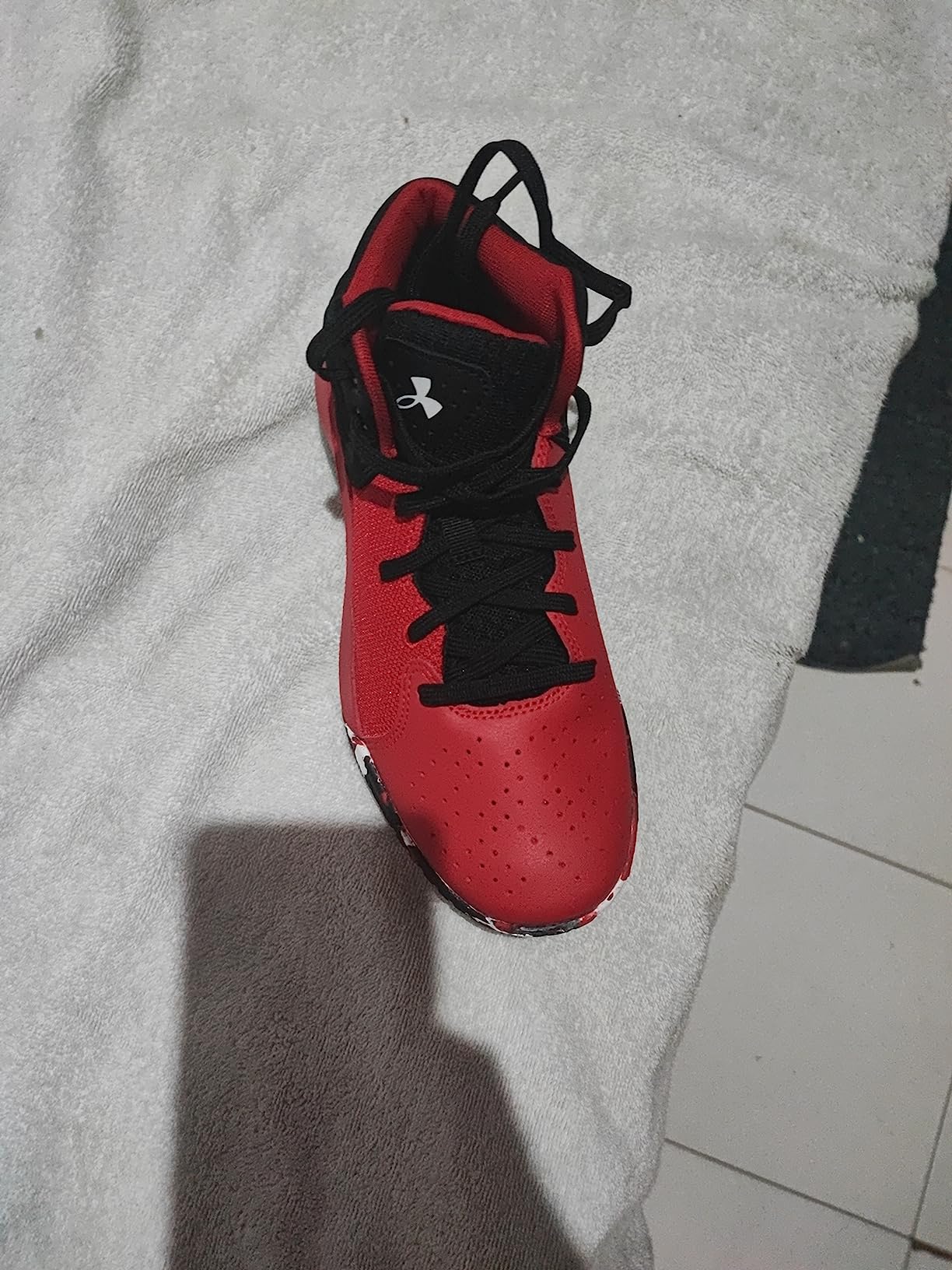 Under Armour Grade School Jet 21 wear patterns after 8 weeks of testing showing durability and construction integrity
