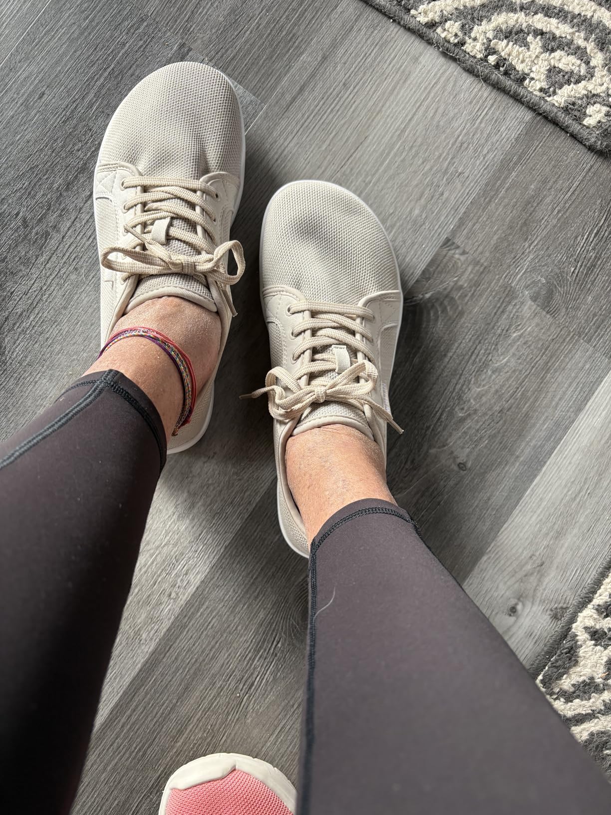 WHITIN barefoot shoes worn by satisfied customer showing real-world comfort and fit validation