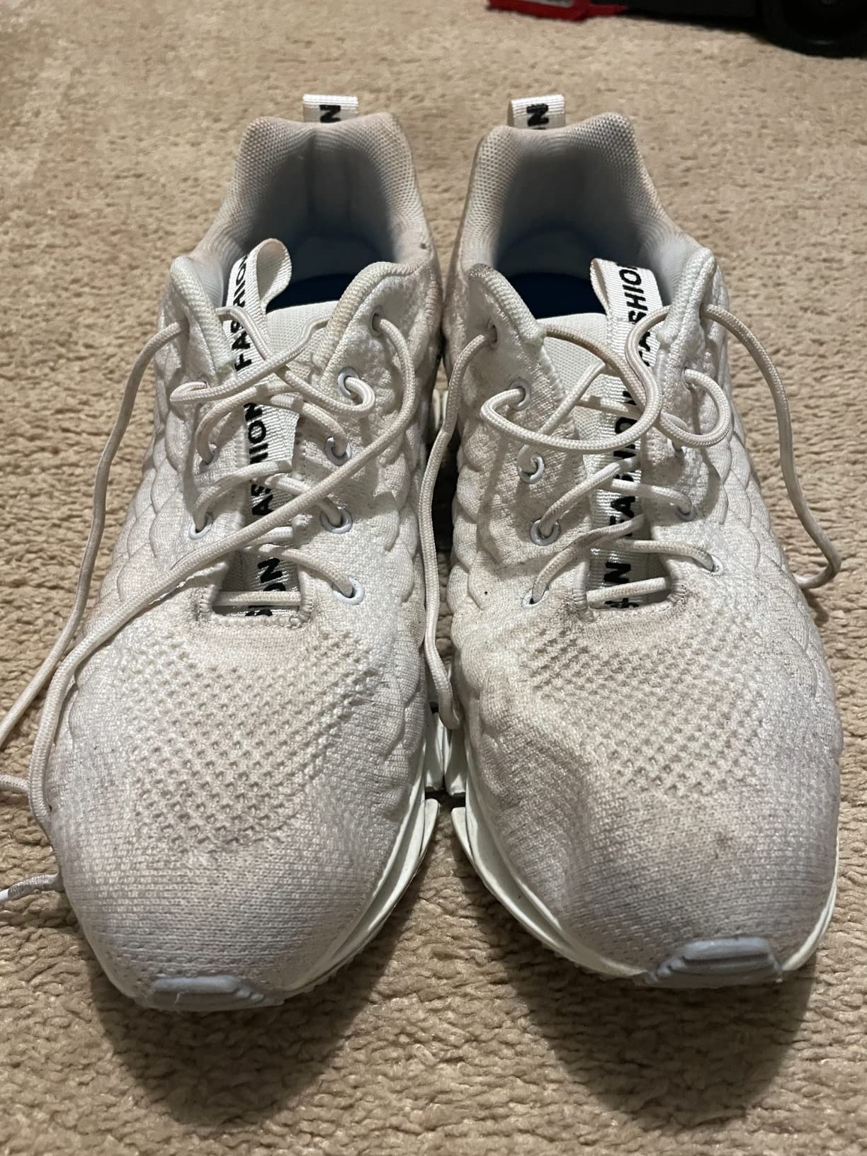SKDOIUL sneaker sole wear close-up showing tread pattern stress and durability details after extended testing