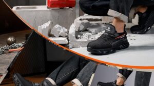 Baiyijia Steel Toe Work Shoes For Men