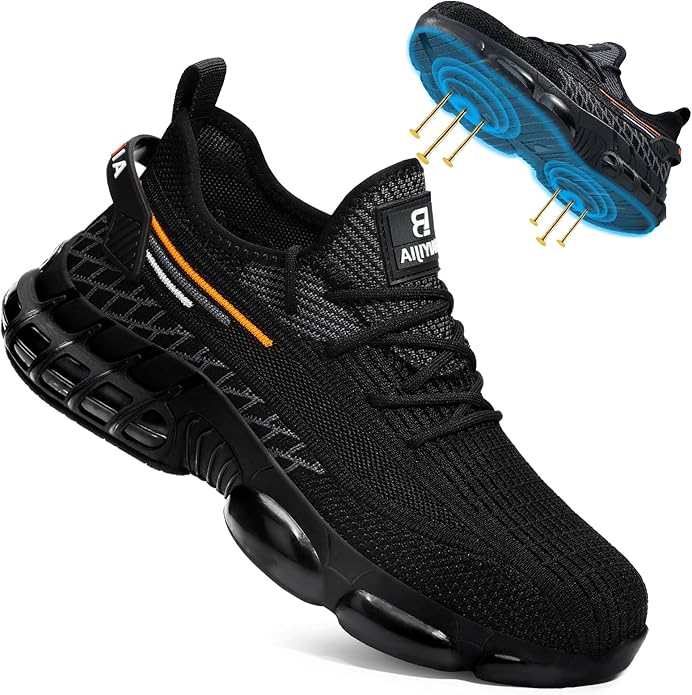 Baiyijia Steel Toe Work Shoes For Men