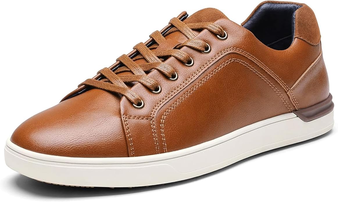 bruno marc men's casual dress sneakers skate shoes Classic Lightweight casual sneakers fuse an Oxford look with a sporty sole Men's Comfortable Dress Shoes-BRUNO MARC