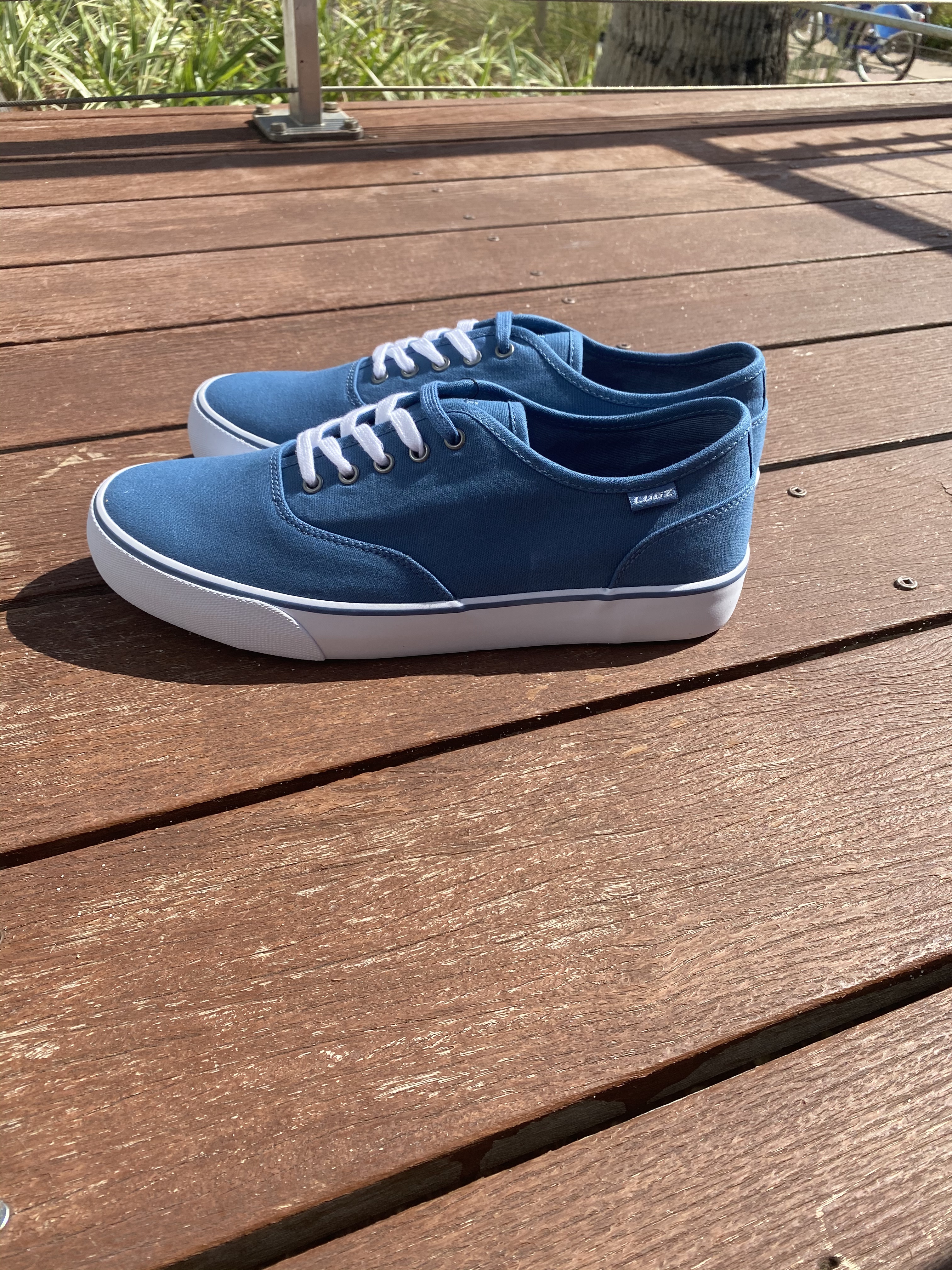 Lugz Lear Wide Sneaker styled with casual everyday outfit showing versatility