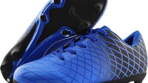 Jabasic Kids Outdoor Soccer Cleats Athletic Firm Ground Football Shoes