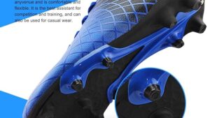 Jabasic Kids Outdoor Soccer Cleats Athletic Firm Ground Football Shoes