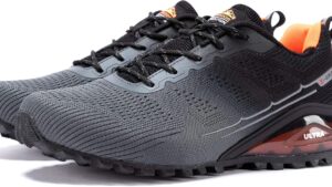 Kricely Men's Trail Running Shoes Fashion Walking Hiking Sneakers