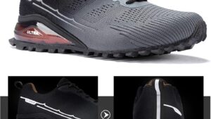 Kricely Men's Trail Running Shoes Fashion Walking Hiking Sneakers