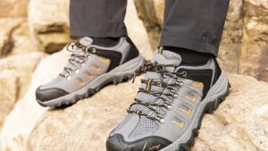 Nortiv 8 Men's Waterproof Hiking Shoes Leather Low Top Hiking Shoes