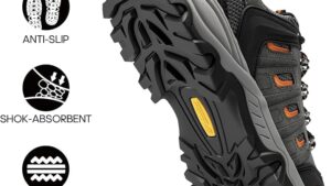 Nortiv 8 Men's Waterproof Hiking Shoes Leather Low Top Hiking Shoes