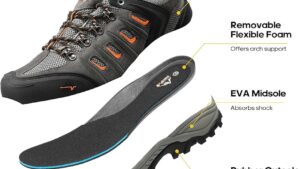 Nortiv 8 Men's Waterproof Hiking Shoes Leather Low Top Hiking Shoes