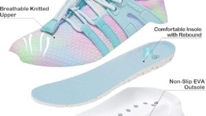 Runside Girls Tennis Shoes Lightweight Sports Kids Sneakers