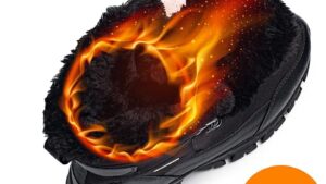 Shulook Men's Snow Boots Waterproof Warm Fur Lined Winter Hiking Boot