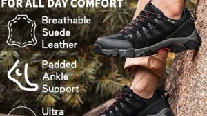Shulook Men's Waterproof Hiking Shoes Lightweight