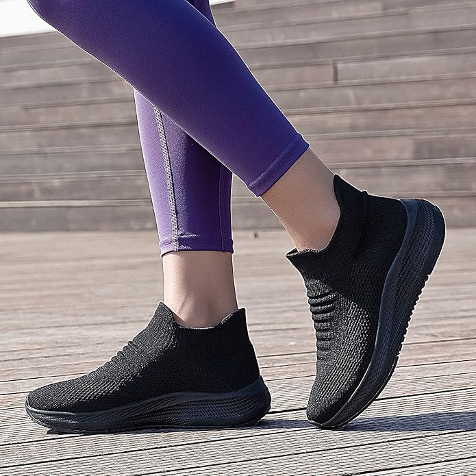 Shulook Womens Slip On Walking Shoes