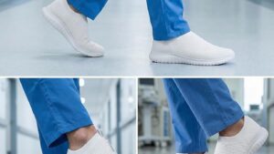 Tiosebon Men's Slip On Walking Shoes Arch Support Knit Mesh