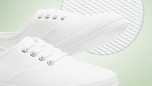 Tuopin Womens White Canvas Sneakers Low Top Lace Up Canvas