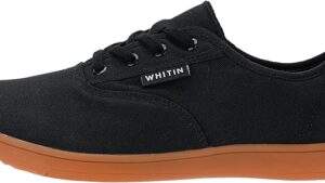 Whitin Men's Wide Canvas Barefoot Sneakers