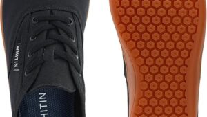 Whitin Men's Wide Canvas Barefoot Sneakers