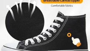 Zgr Womens High Top Canvas Sneakers