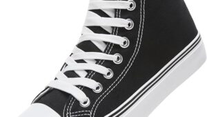 Zgr Womens High Top Canvas Sneakers