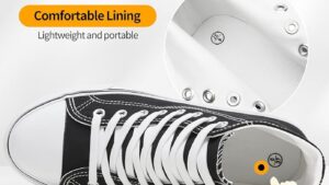 Zgr Womens High Top Canvas Sneakers