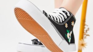 Hash Bubbie High Top Sneakers For Women Classic High Tops Canvas
