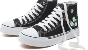 Hash Bubbie High Top Sneakers For Women Classic High Tops Canvas