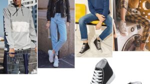 Hash Bubbie High Top Sneakers For Women Classic High Tops Canvas