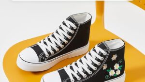 Hash Bubbie High Top Sneakers For Women Classic High Tops Canvas